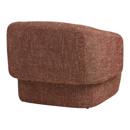 Fotel designerski tapicerowany Hamilton bordowy House Nordic