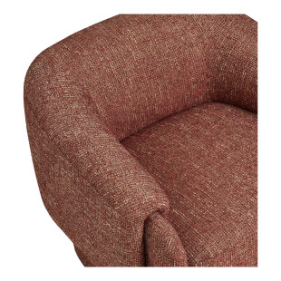 Fotel designerski tapicerowany Hamilton bordowy House Nordic