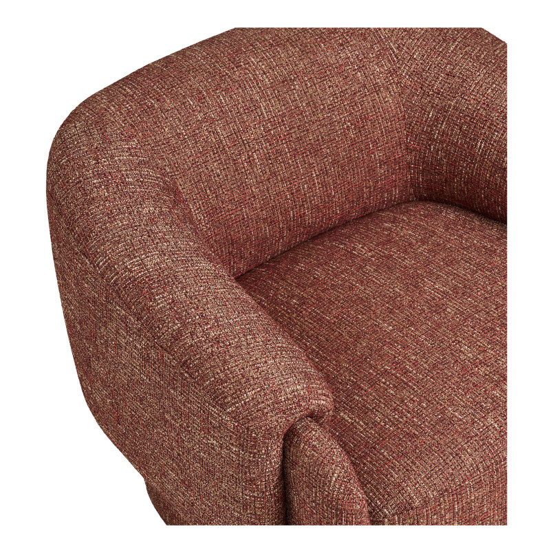 Fotel designerski tapicerowany Hamilton bordowy House Nordic