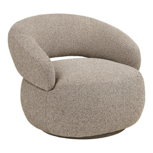 Fotel tapicerowany organiczny Sion piaskowy House Nordic