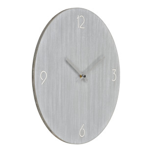 Zegar okrągły z cichymi wskazówkami Ravenna 40cm szary przecierany House Nordic