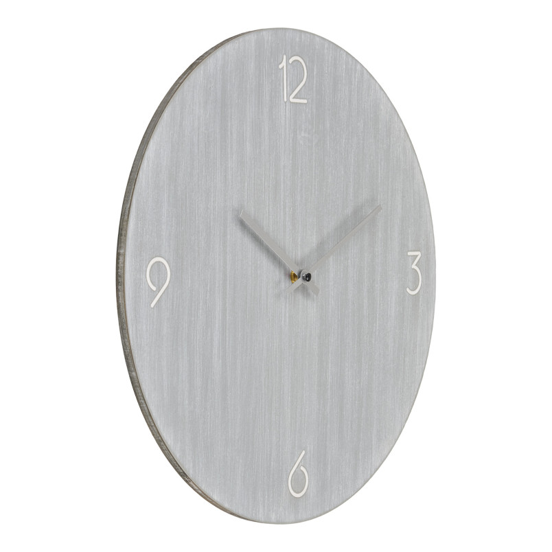 Zegar okrągły z cichymi wskazówkami Ravenna 40cm szary przecierany House Nordic