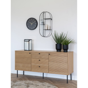 Zegar ścienny okrągły Kenington 35cm czarny House Nordic