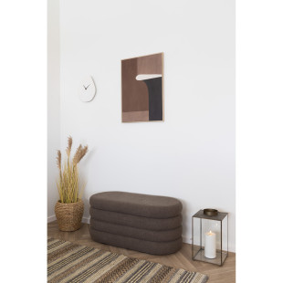 Zegar ścienny o organicznym kształcie Vienna 33cm biały House Nordic