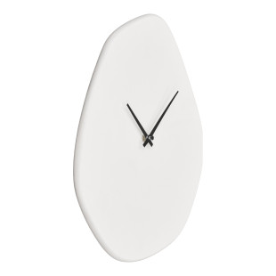 Zegar ścienny o organicznym kształcie Vienna 33cm biały House Nordic