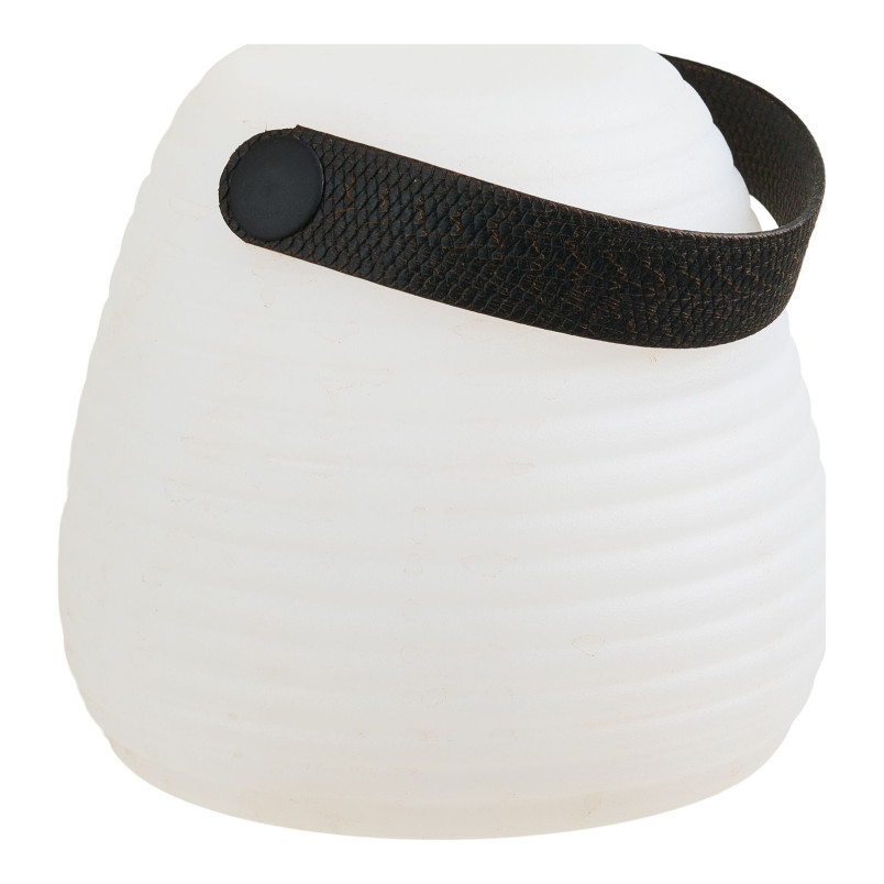 Lampa ogrodowa przenośna Derry LED RGM 13cm biała z paskiem House Nordic