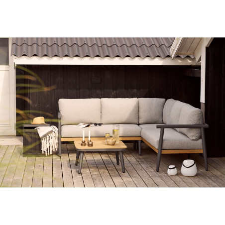 Lampa ogrodowa przenośna Derry LED RGM 13cm biała z paskiem House Nordic