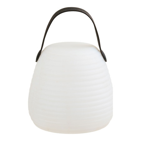 Lampa ogrodowa przenośna Derry LED RGM 13cm biała z paskiem House Nordic