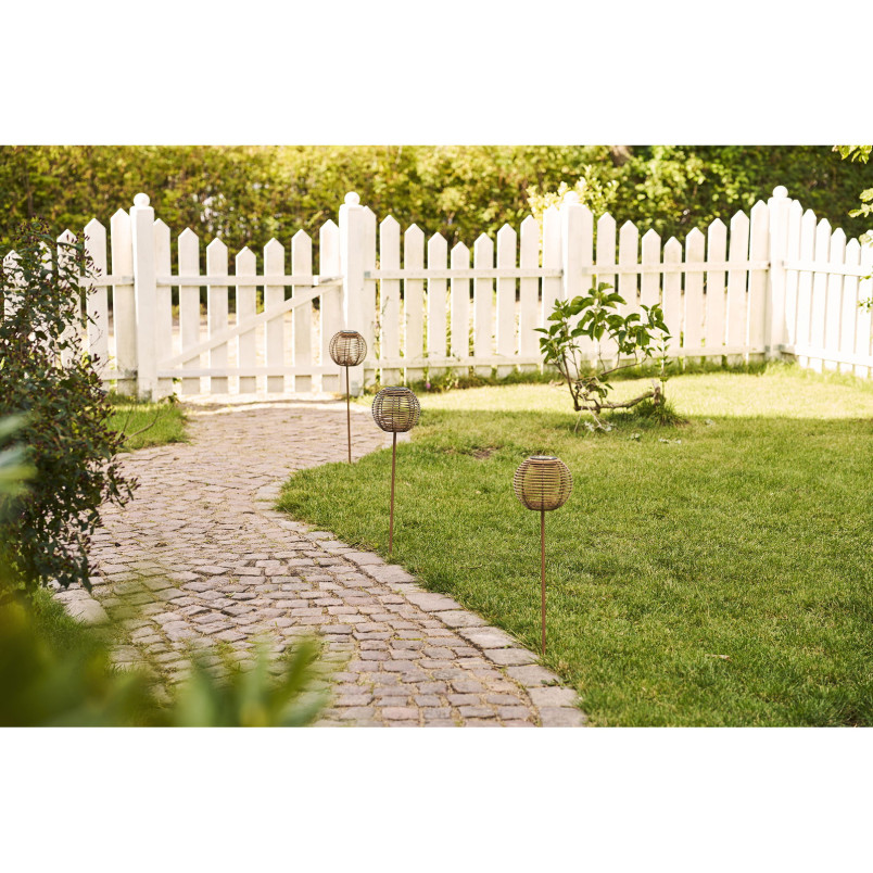 Lampion ogrodowy solarny - kula LED Carlisle 17cm House Nordic