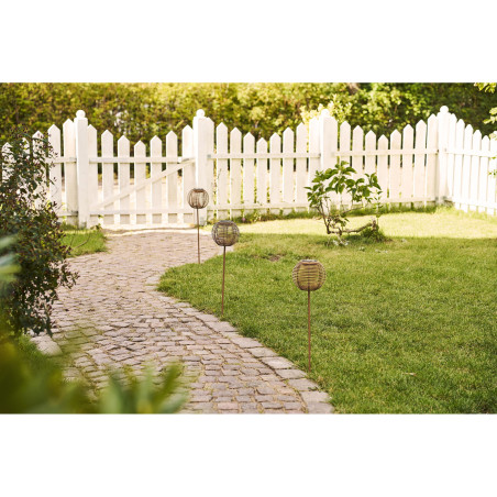 Lampion ogrodowy solarny - kula LED Carlisle 17cm House Nordic