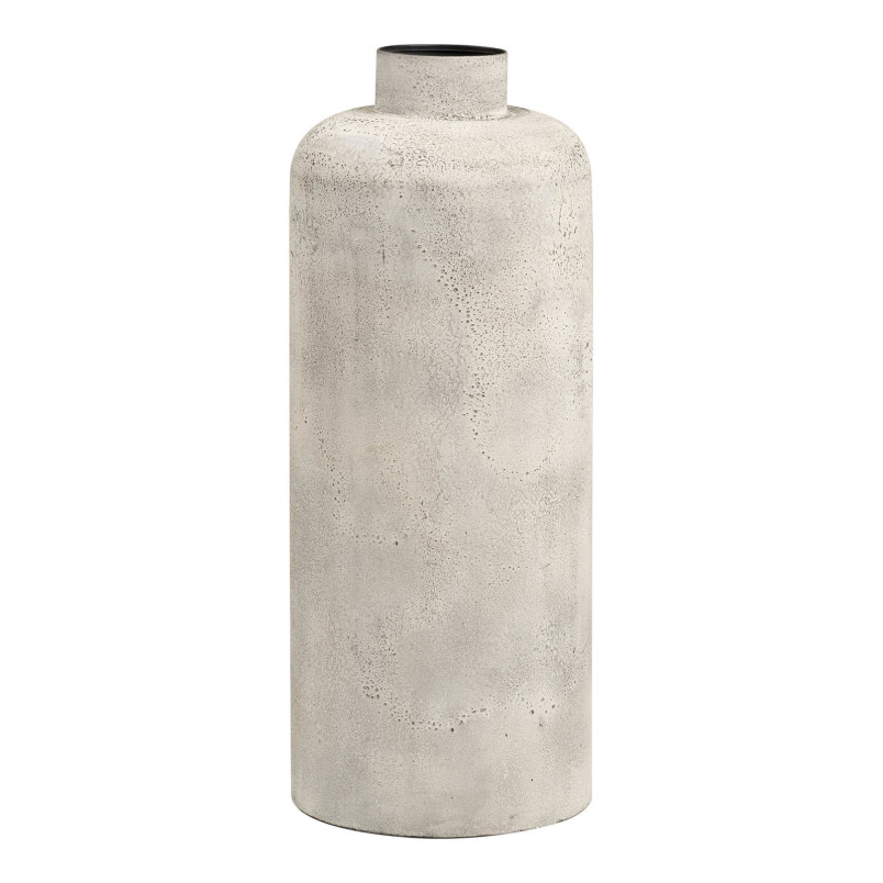 Wazon metalowy w stylu wabi-sabi Hou 60,5x24cm antyczny beż House Nordic