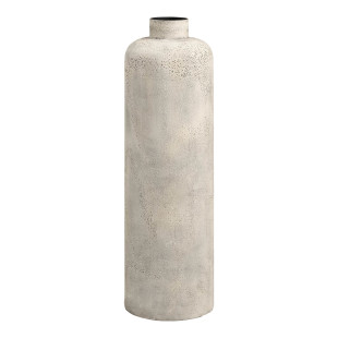 Wazon metalowy w stylu wabi-sabi Hou 78,5x24cm antyczny beż House Nordic