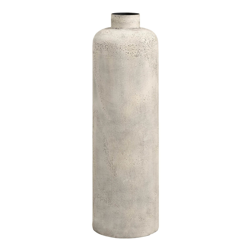 Wazon metalowy w stylu wabi-sabi Hou 78,5x24cm antyczny beż House Nordic