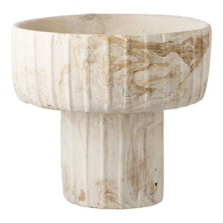 Wazon cementowy w stylu japandi wabi sabi Aurora 20,5x18,5 cm House Nordic