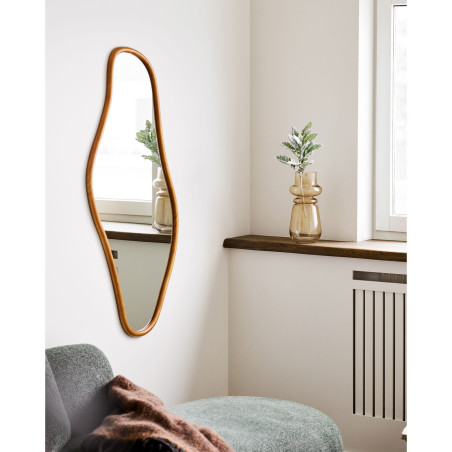 Lustro organiczne w sosnowej ramie Brandsby 60x120cm House Nordic