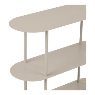 Regał metalowy stojący Rieti 2 półki 81x90x31cm piaskowy House Nordic