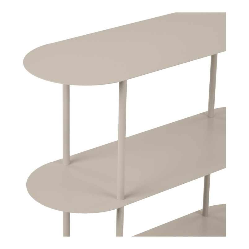 Regał metalowy stojący Rieti 2 półki 81x90x31cm piaskowy House Nordic