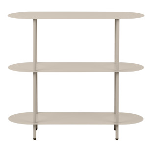 Regał metalowy stojący Rieti 2 półki 81x90x31cm piaskowy House Nordic