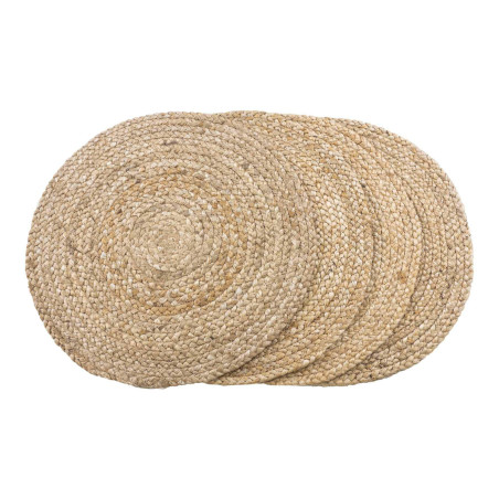 Zestaw 4 podkładek jutowych okrągłych Bombay 38cm House Nordic