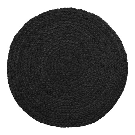 Zestaw 4 podkładek jutowych okrągłych Bombay 38cm czarny House Nordic