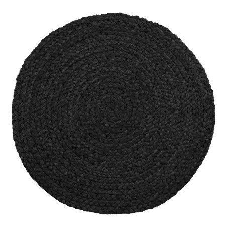 Zestaw 4 podkładek jutowych okrągłych Bombay 38cm czarny House Nordic