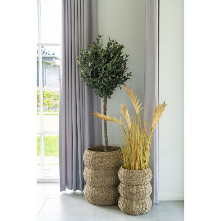 Zestaw 2 koszy Sarbas trawa wodna House Nordic
