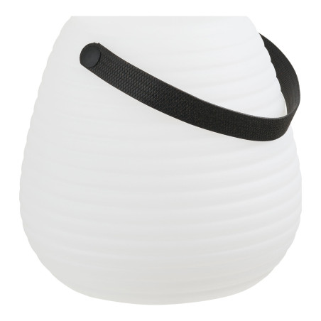 Lampa ogrodowa przenośna Derry LED RGM 20,5cm biała z paskiem House Nordic