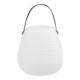 Lampa ogrodowa przenośna Derry LED RGM 20,5cm biała z paskiem House Nordic