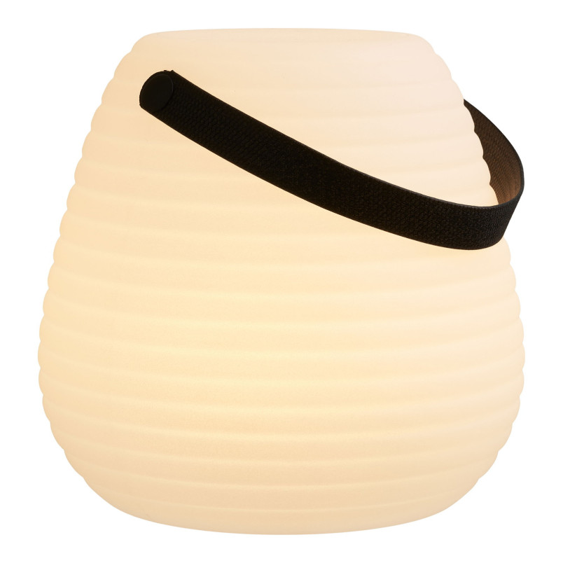 Lampa ogrodowa przenośna Derry LED RGM 20,5cm biała z paskiem House Nordic