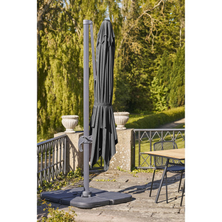 Duży parasol ogrodowy Baza 295x295cm czarny House Nordic