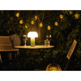 Lampa akumulatorowa ogrodowa Soham LED 22cm biało-zielona House Nordic