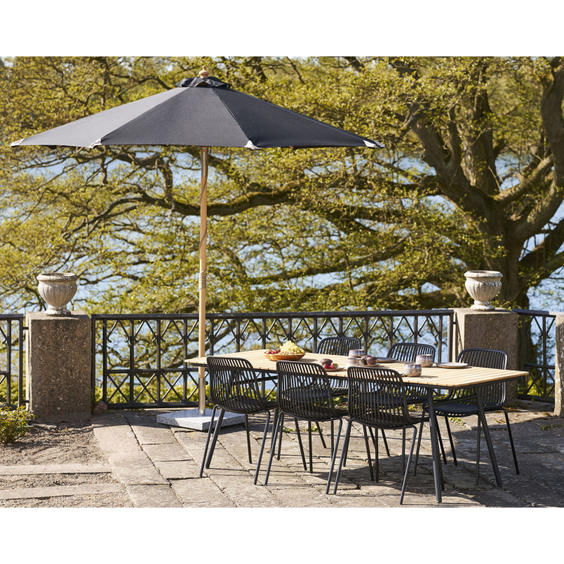 Duży parasol ogrodowy Austin 300cm czarny House Nordic