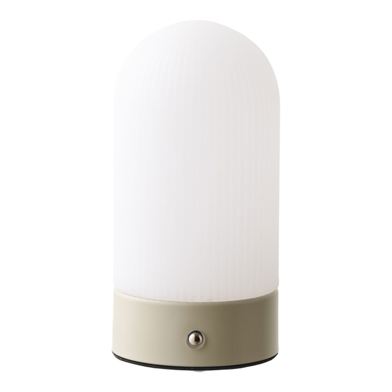 Lampa stołowa akumulatorowa Ashford H18cm beżowo-biała House Nordic