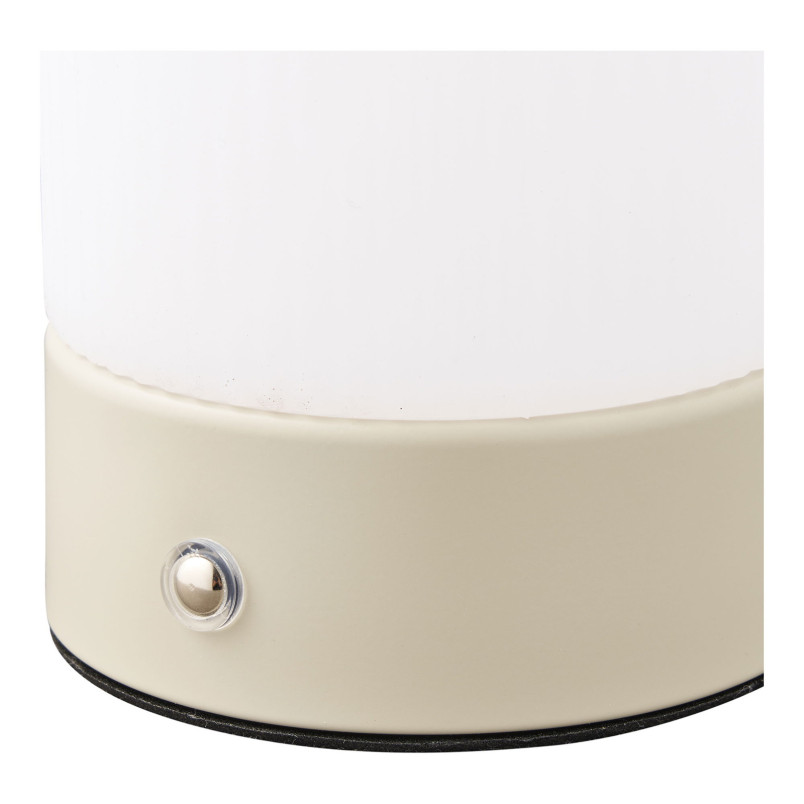 Lampa stołowa akumulatorowa Ashford H18cm beżowo-biała House Nordic