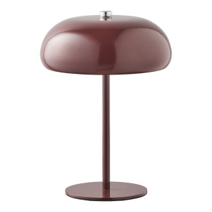 Lampa stołowa retro - bezprzewodowa Margate LED bordowa House Nordic
