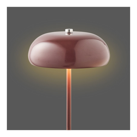 Lampa stołowa retro - bezprzewodowa Margate LED bordowa House Nordic