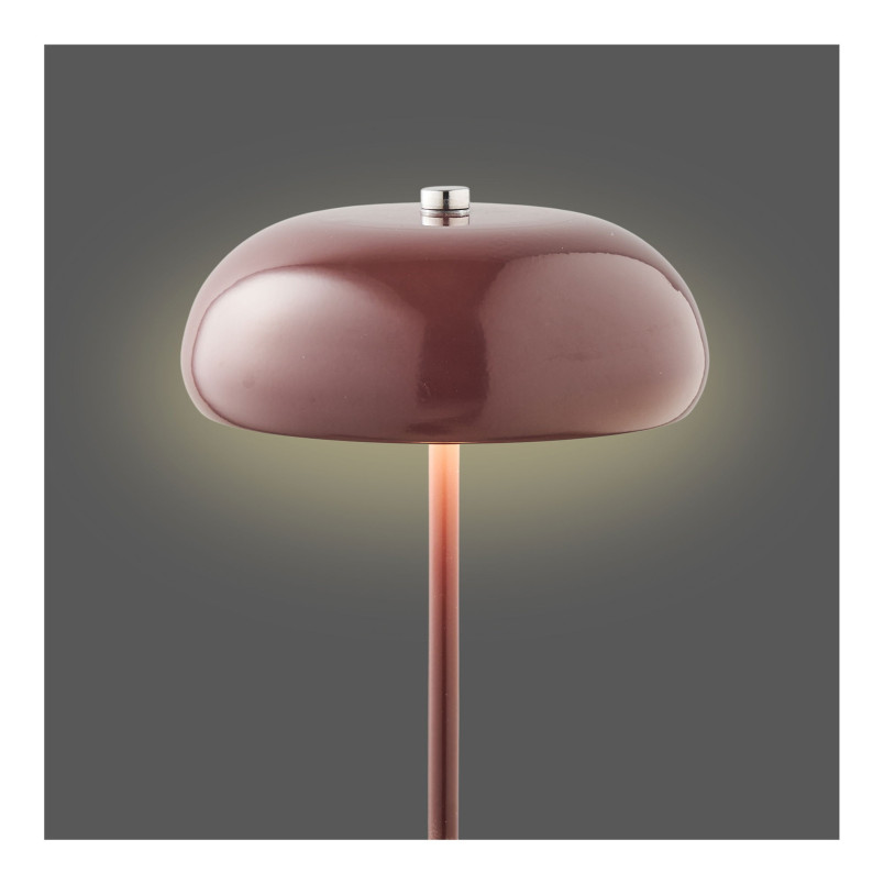 Lampa stołowa retro - bezprzewodowa Margate LED bordowa House Nordic