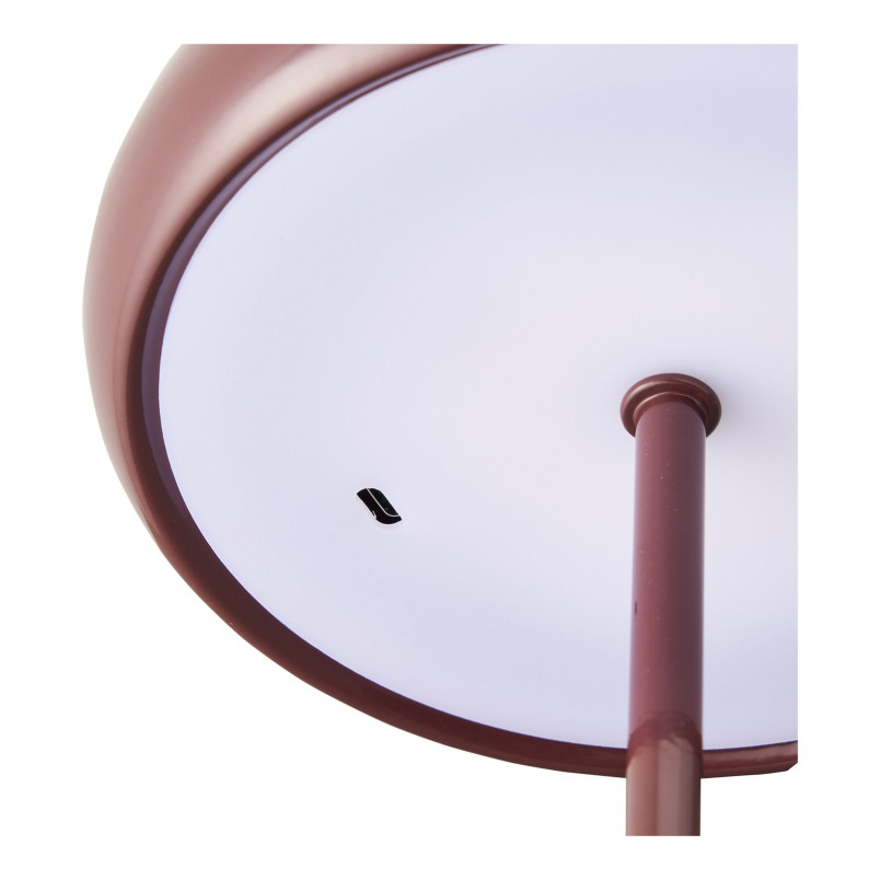 Lampa stołowa retro - bezprzewodowa Margate LED bordowa House Nordic