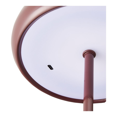 Lampa stołowa retro - bezprzewodowa Margate LED bordowa House Nordic