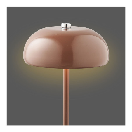 Lampa stołowa retro - bezprzewodowa Margate LED brązowa House Nordic