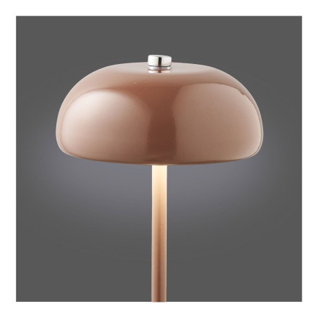 Lampa stołowa retro - bezprzewodowa Margate LED brązowa House Nordic