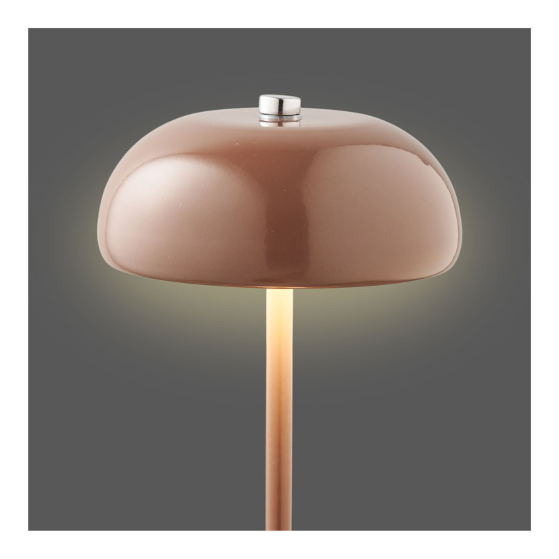 Lampa stołowa retro - bezprzewodowa Margate LED brązowa House Nordic