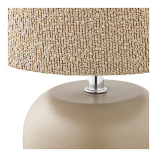 Lampa stołowa z abażurem Morley H24cm beżowa House Nordic
