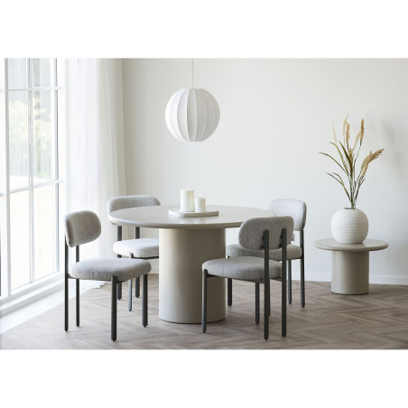 Lampa wisząca kula japandi Coventry biała 40cm biała House Nordic