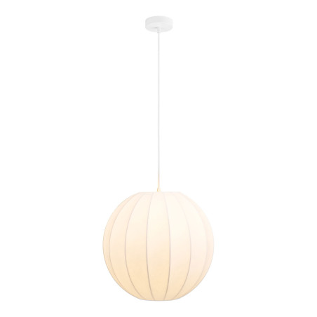 Lampa wisząca kula japandi Coventry biała 40cm biała House Nordic