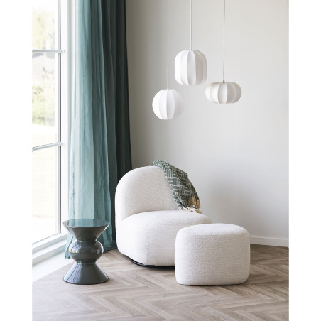 Lampa wisząca japandi Coventry biała 28cm biała House Nordic