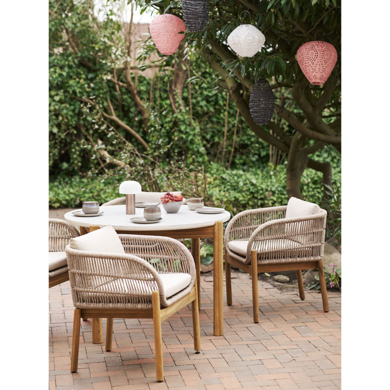 Lampion ogrodowy solarny LED Foxdale 20x40cm szary House Nordic