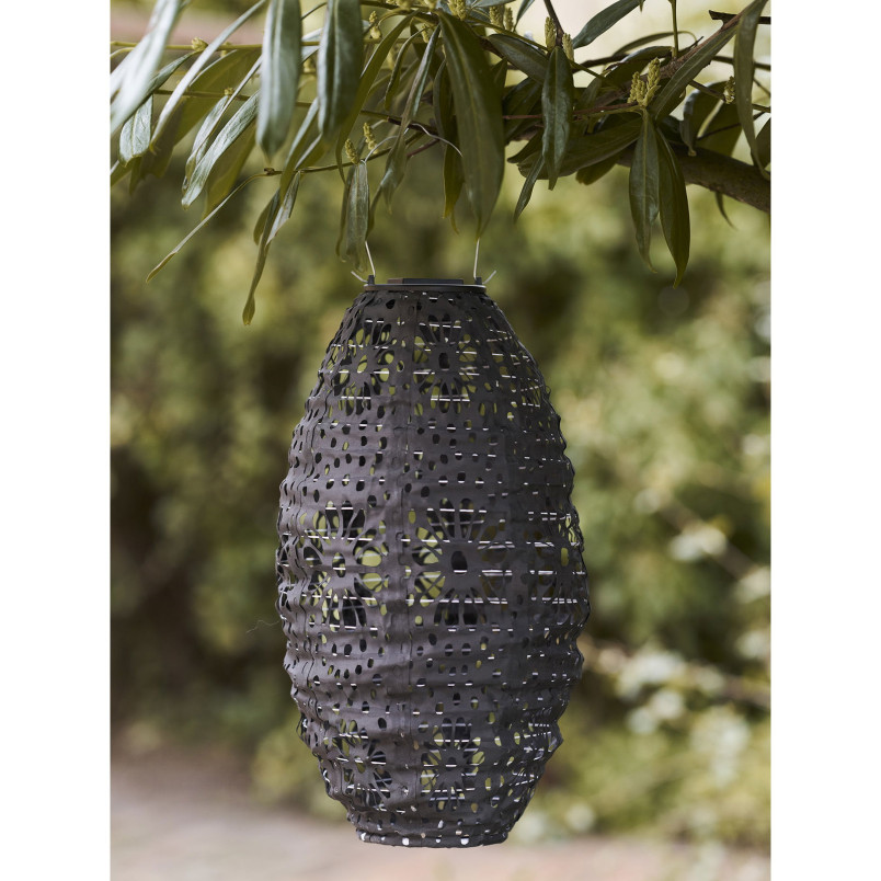 Lampion ogrodowy solarny LED Foxdale 20x40cm szary House Nordic