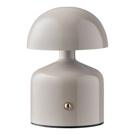 Lampa stołowa akumulatorowa retro - grzybek Aulla H13,5cm szara House Nordic