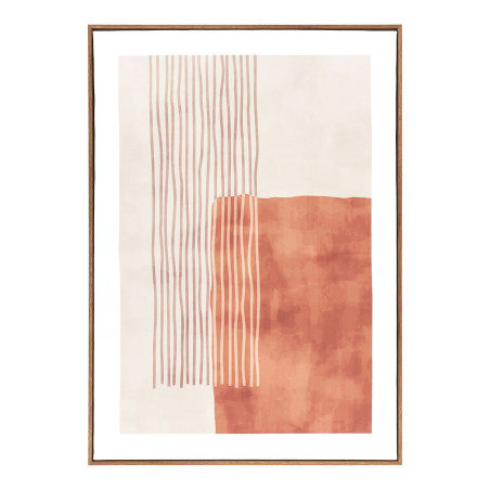 Obraz na płótnie Mina - grafika na płótnie beżowo-brązowy nr 1 50x70 cm House Nordic